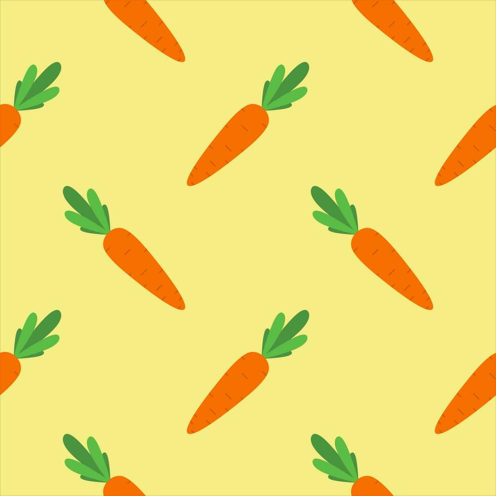 carrot seamless pattern vector illustration
