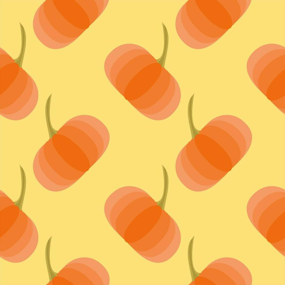 pumpkin seamless pattern. halloween vector illustration. Vector orange falling pumpkins seamless repeat pattern background. Great for fall themed designs, invitation, fabric, packaging projects