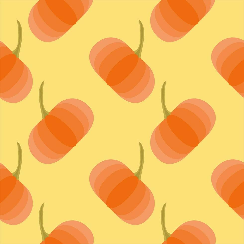 pumpkin seamless pattern. halloween vector illustration. Vector orange falling pumpkins seamless repeat pattern background. Great for fall themed designs, invitation, fabric, packaging projects