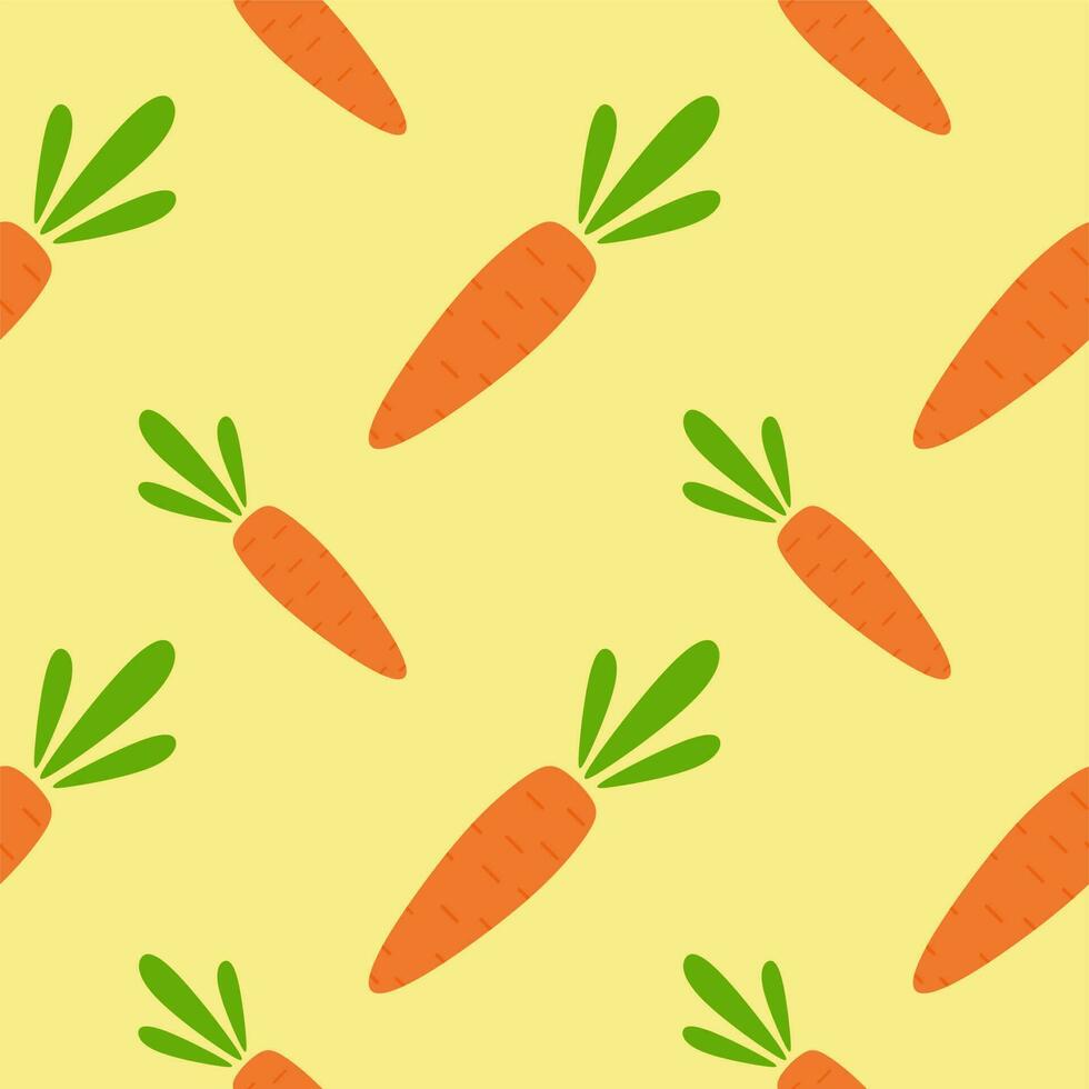 carrot seamless pattern vector illustration
