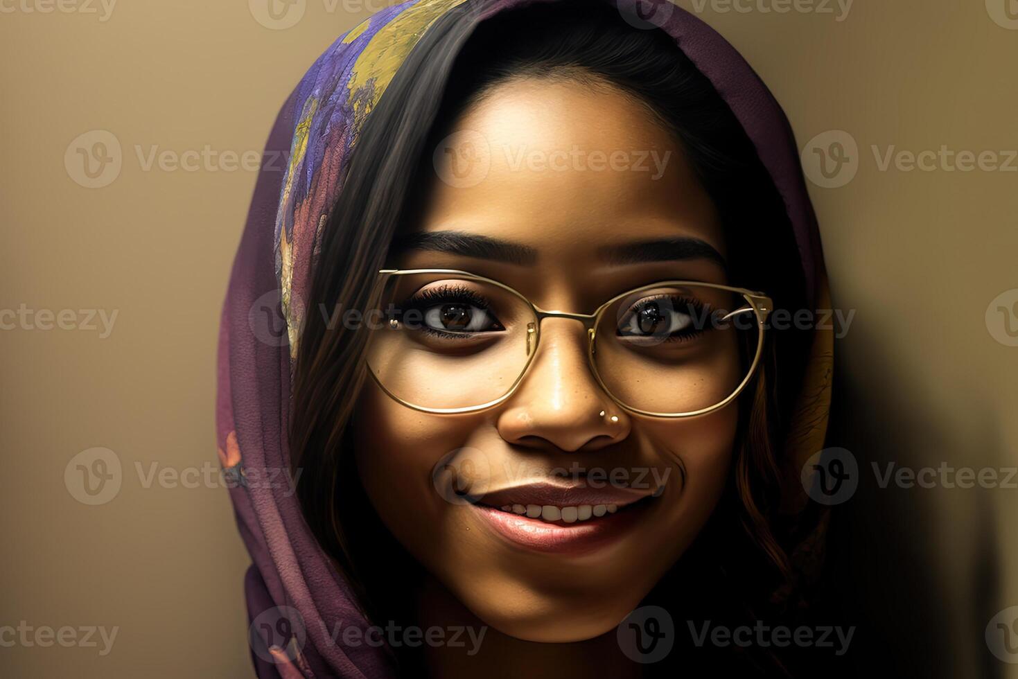 World Hijab day on february 1, hijab girl women head cover abstract representation photo
