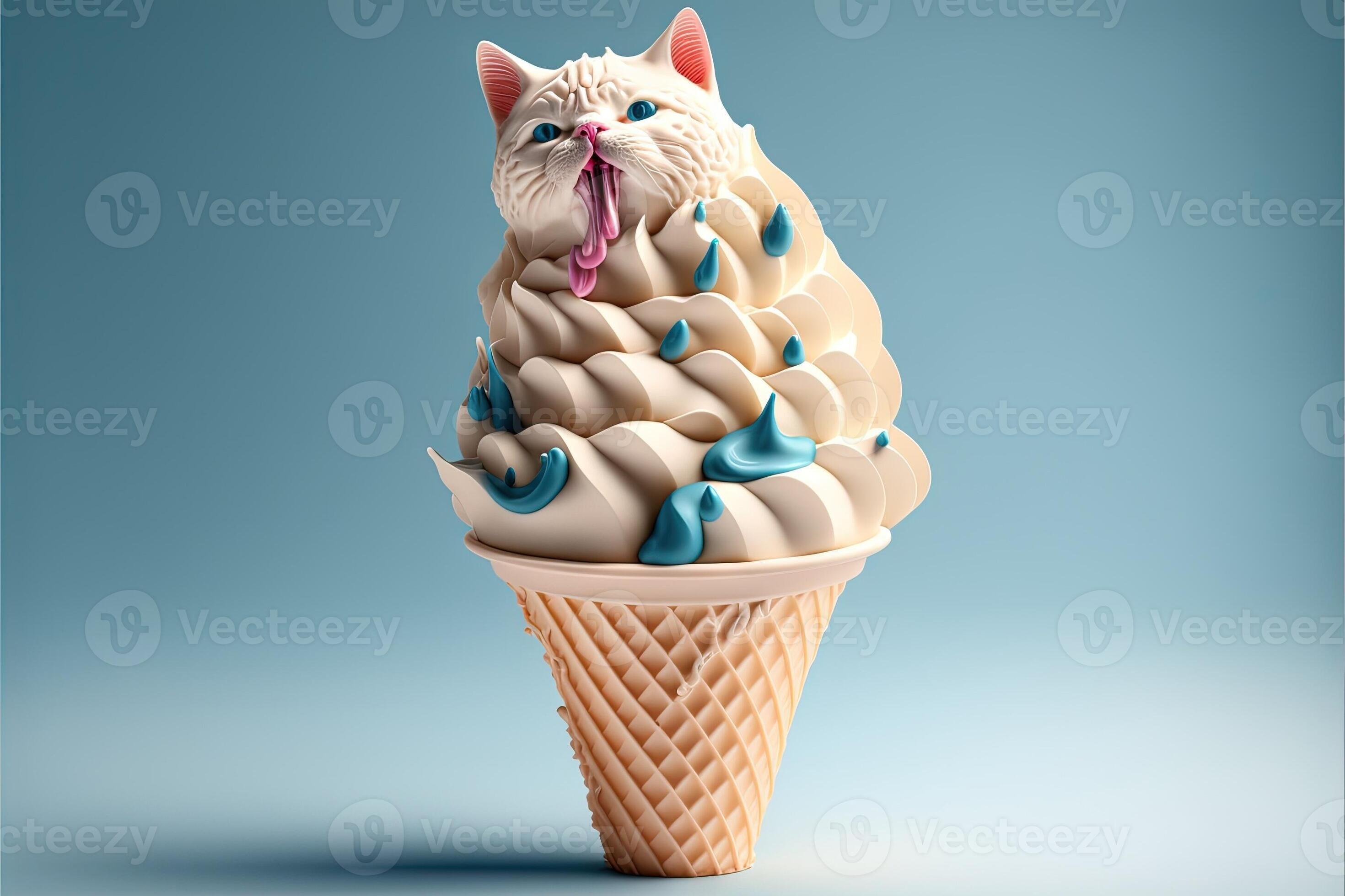 360+ Cat Eat Ice Cream Stock Photos, Pictures & Royalty-Free Images - iStock