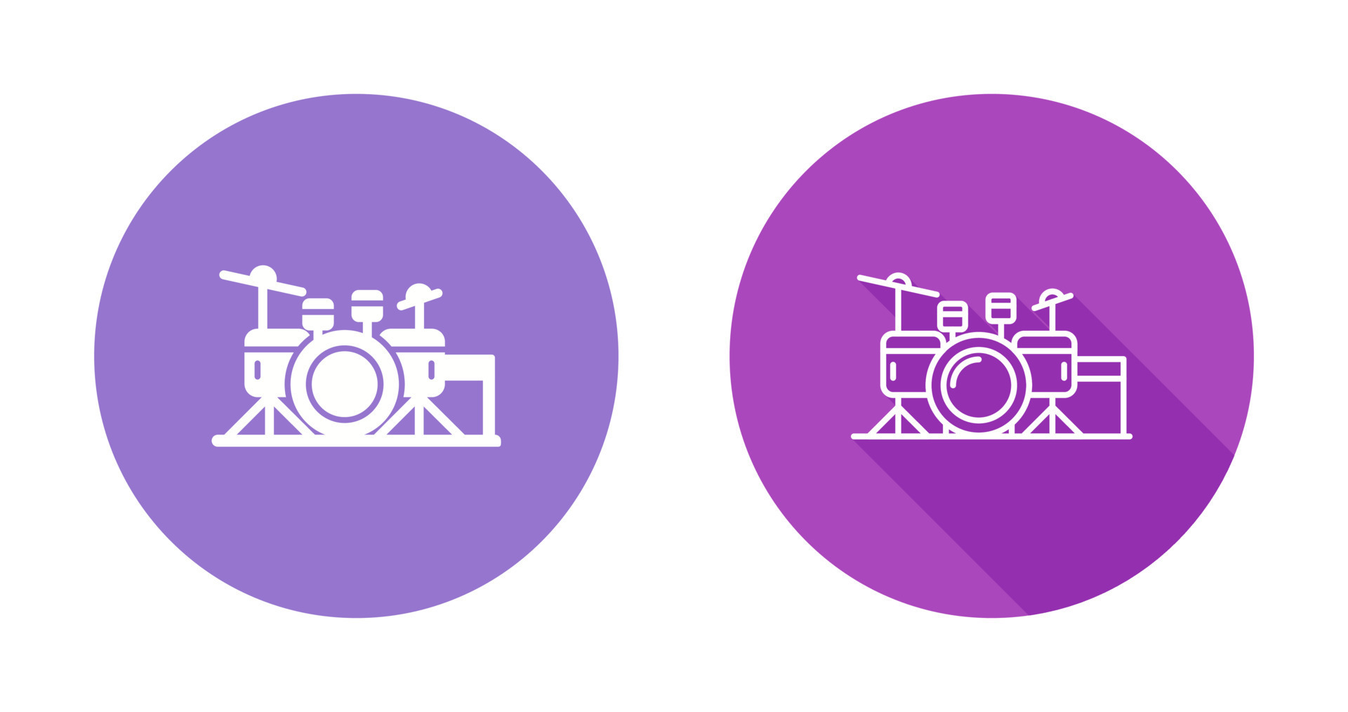 Drum Set Vector Icon 23947494 Vector Art at Vecteezy