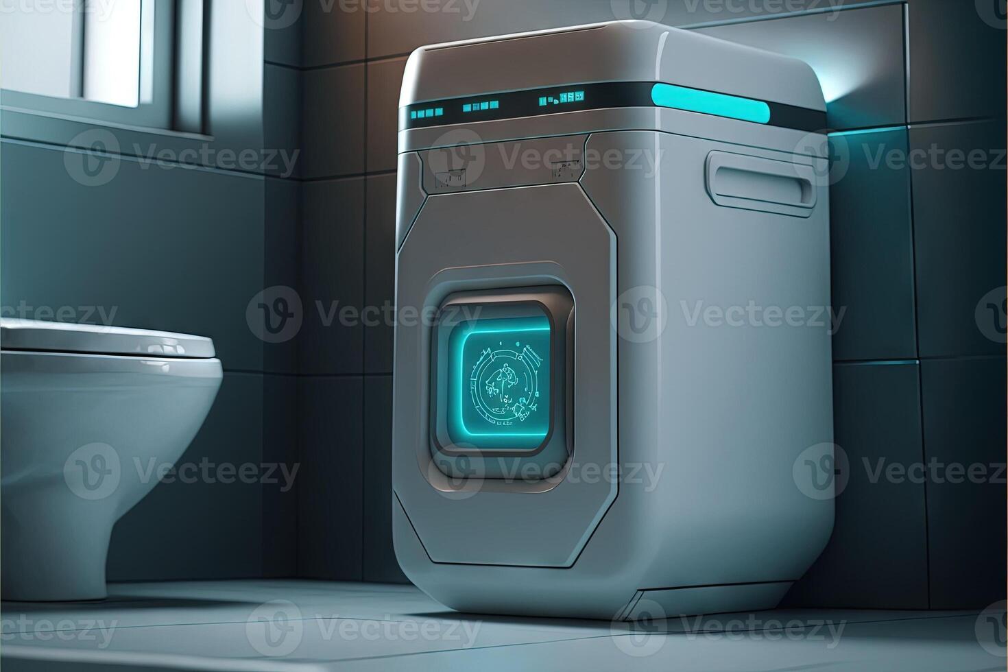 Smart toilet wireless WC of the future photo