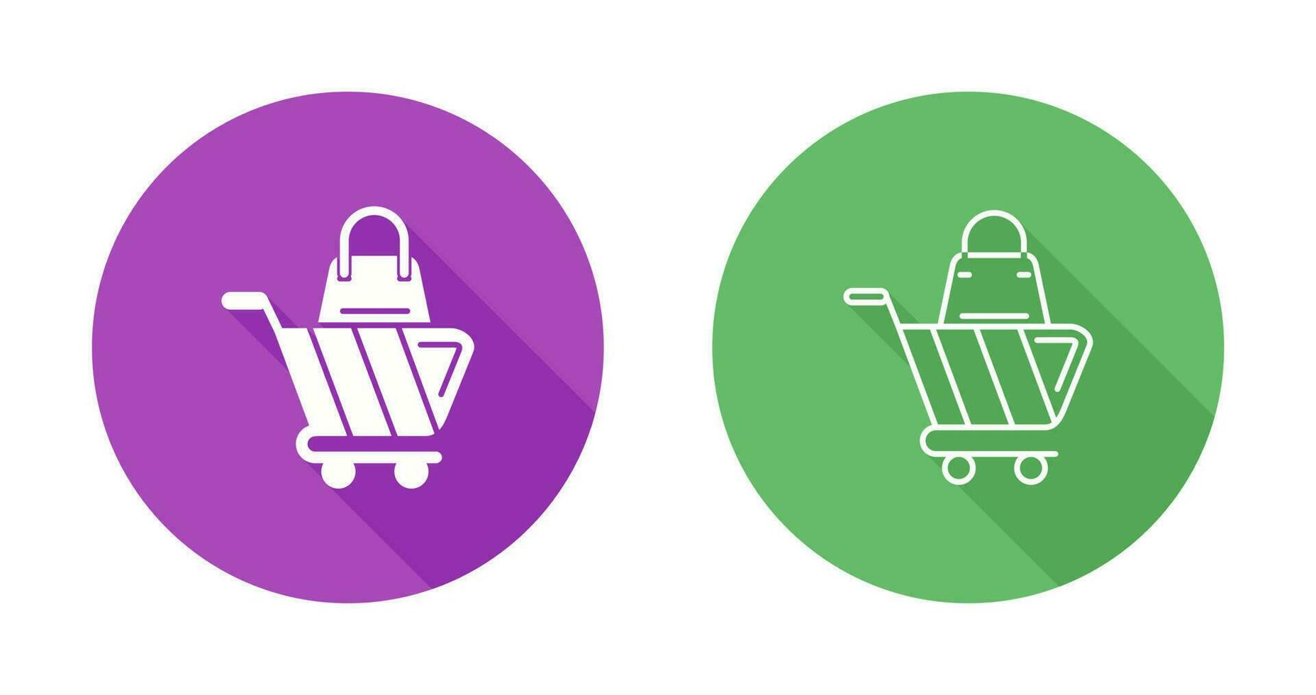 icono de vector de carrito de compras