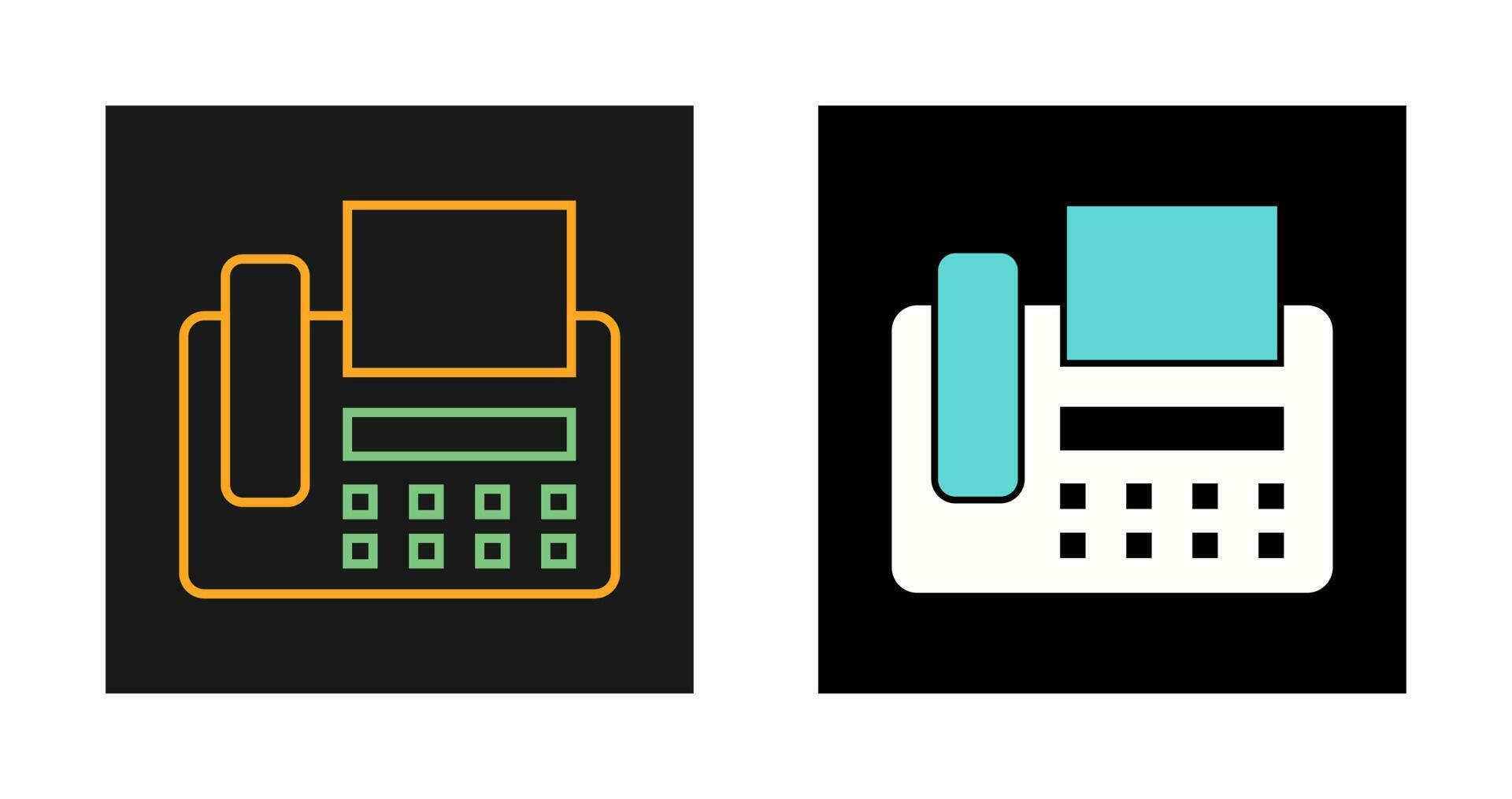 Fax Machine Vector Icon 23947865 Vector Art at Vecteezy