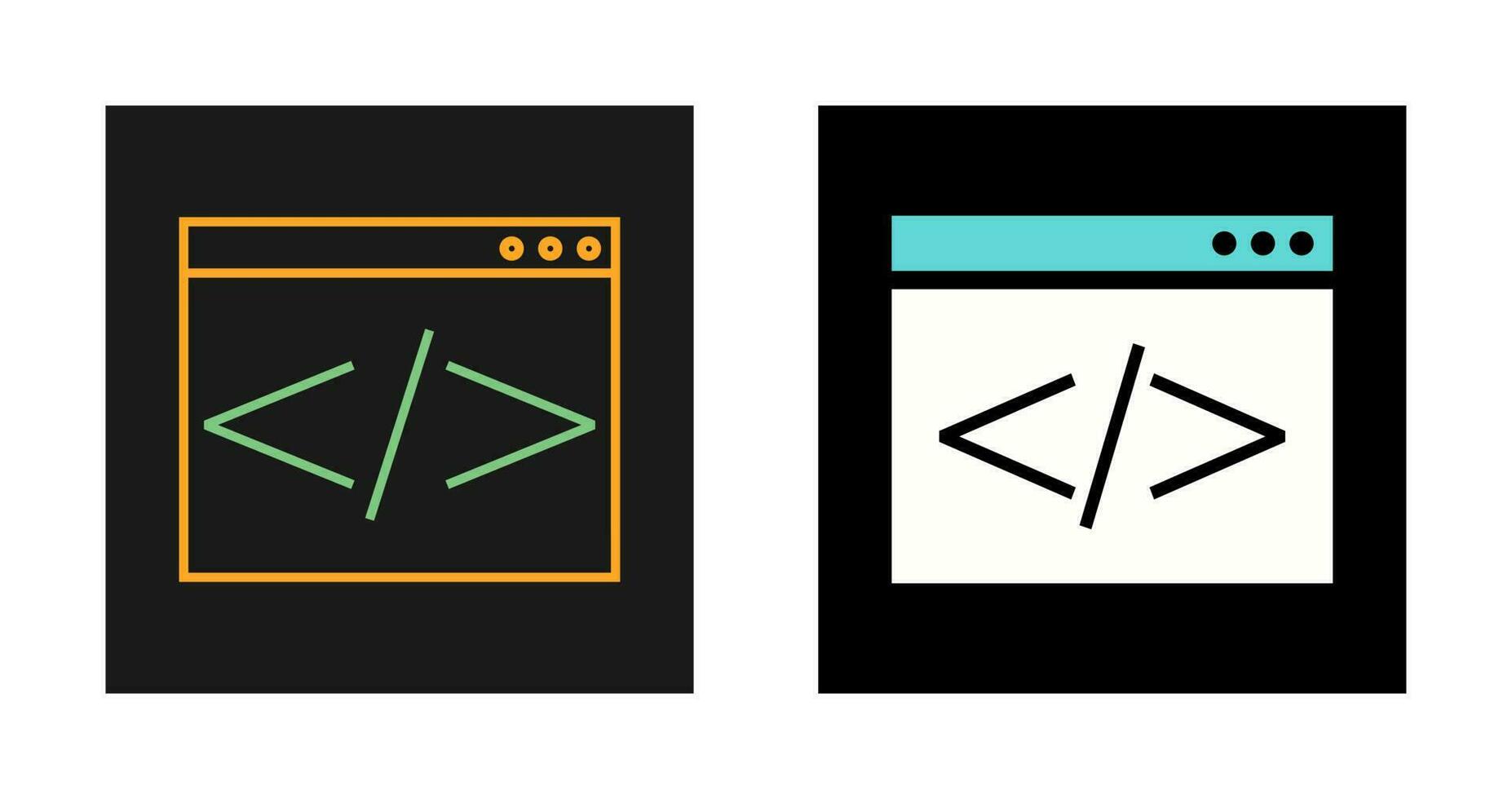 icono de vector de codificación html