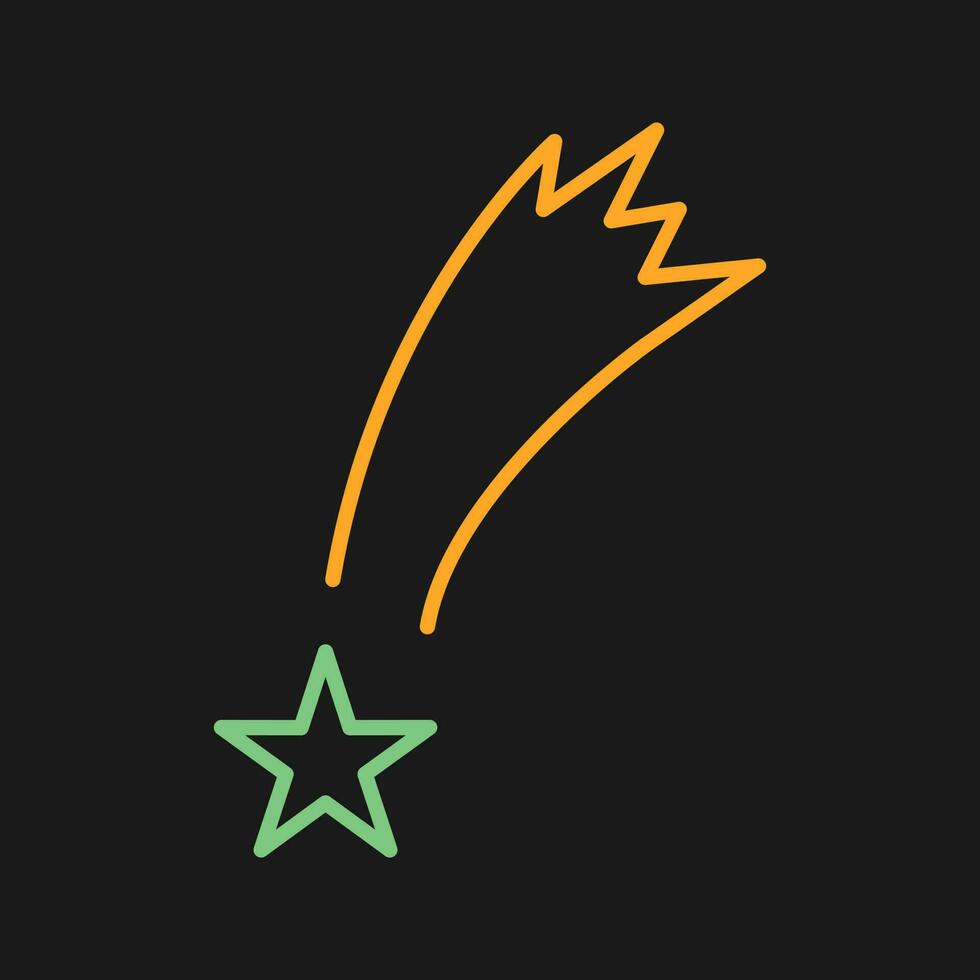 Star Falling Vector Icon