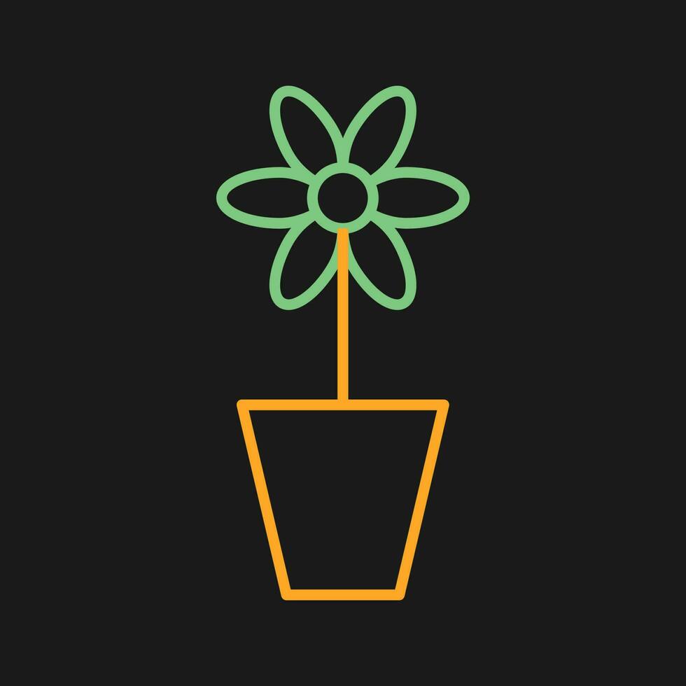 Flower Pot Vector Icon