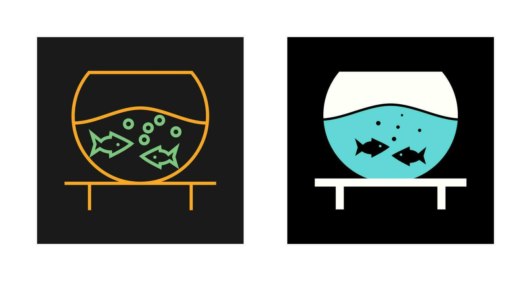 Fish Bowl Vector Icon