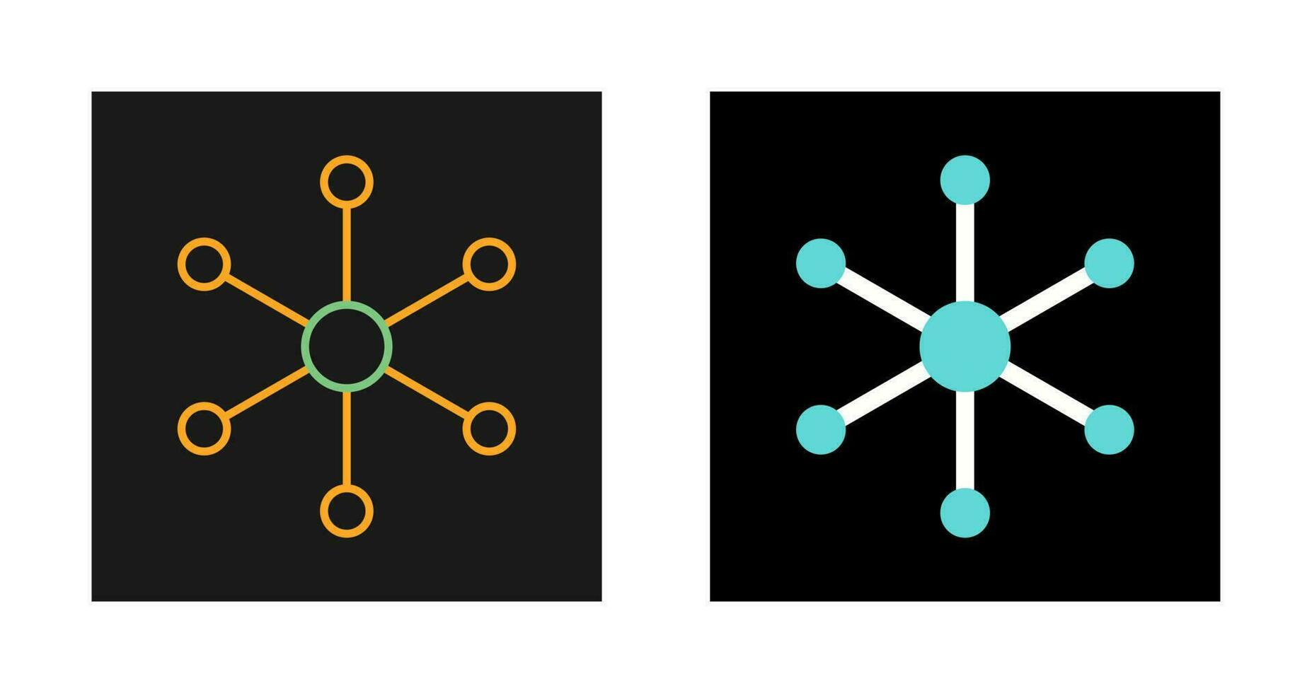 Molecular Structure Vector Icon