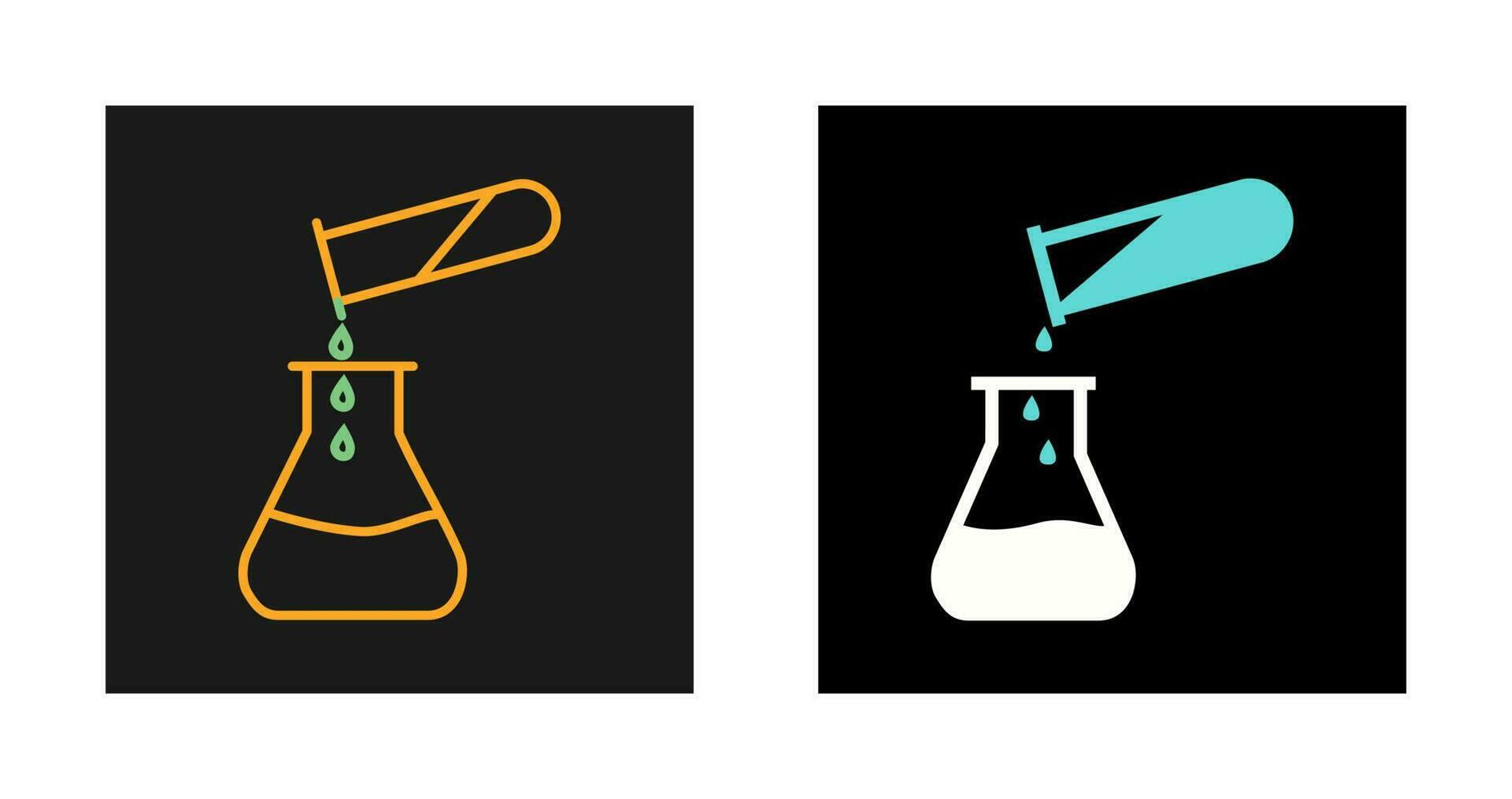 Pouring Chemical Vector Icon