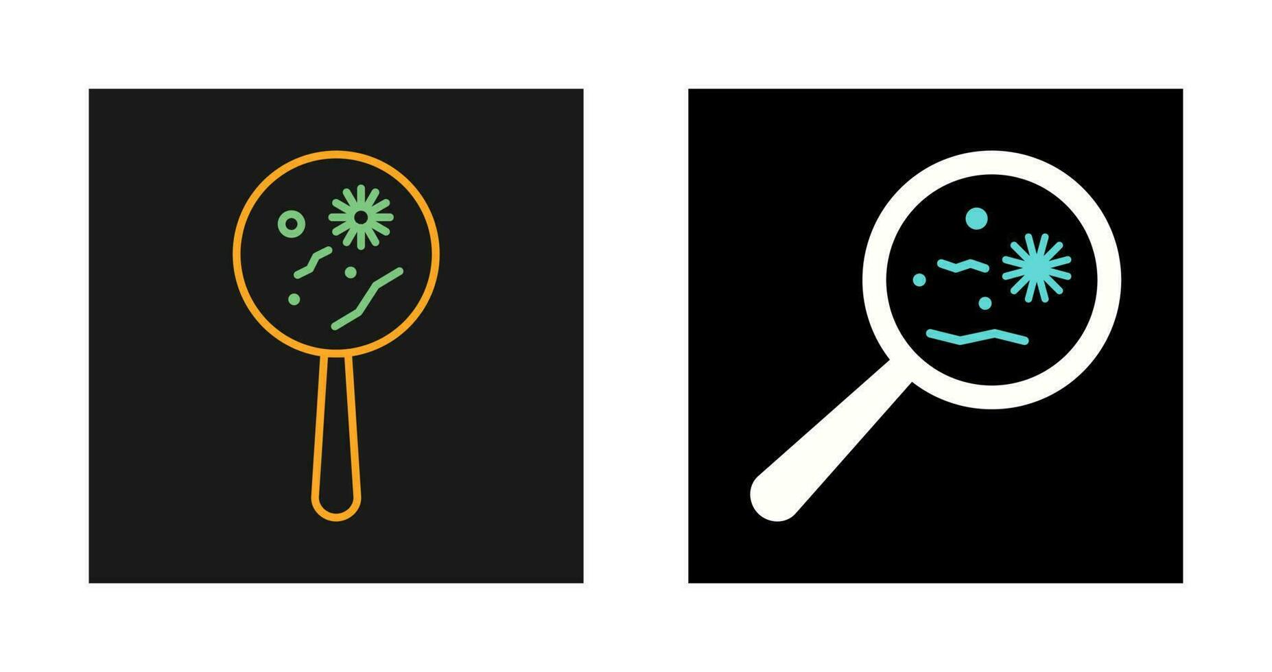 Magnified Bacteria Vector Icon