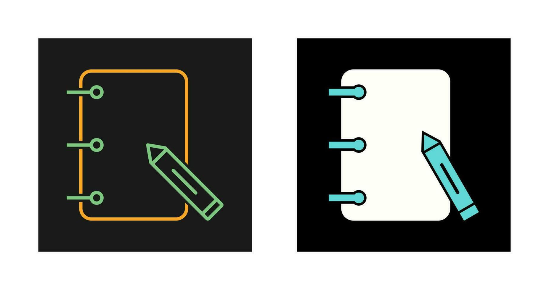 Paper and Pencils Vector Icon