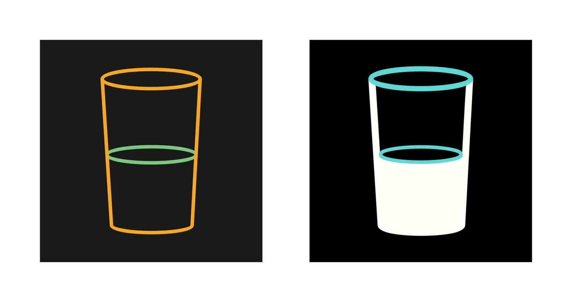 Water Glasses Vector Icon