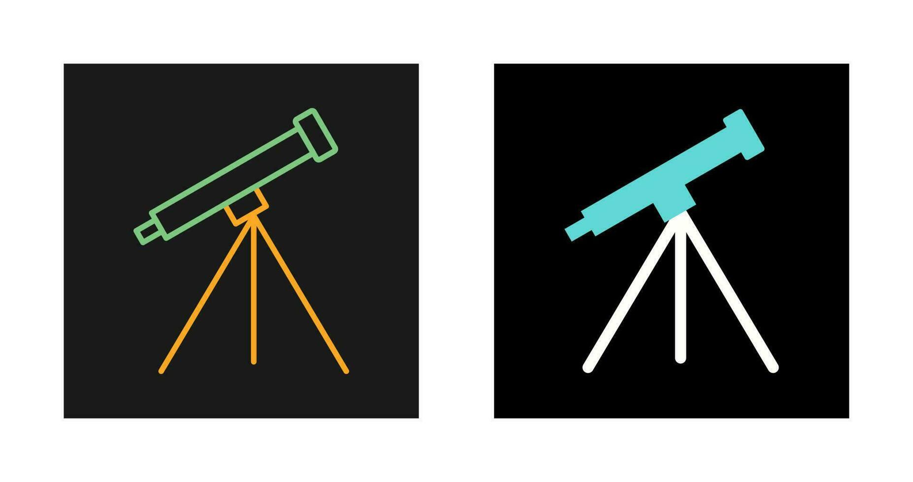 icono de vector de telescopio