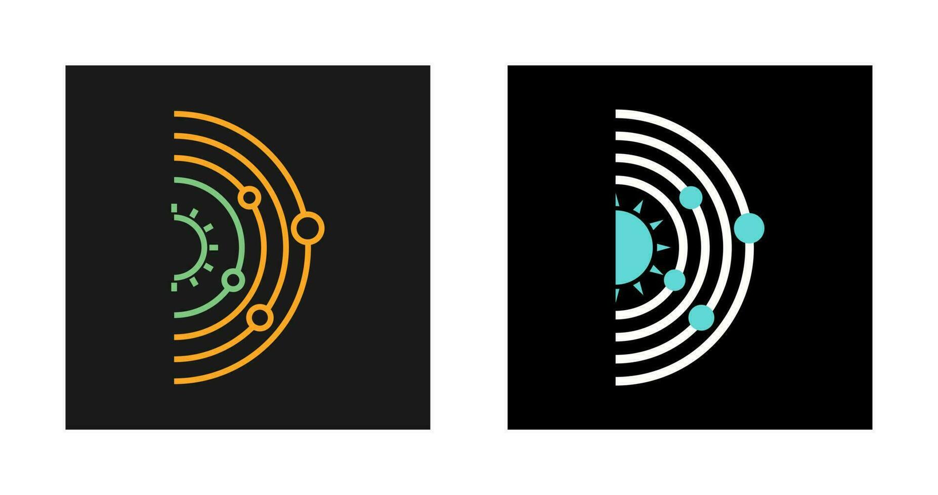 Solar System Vector Icon