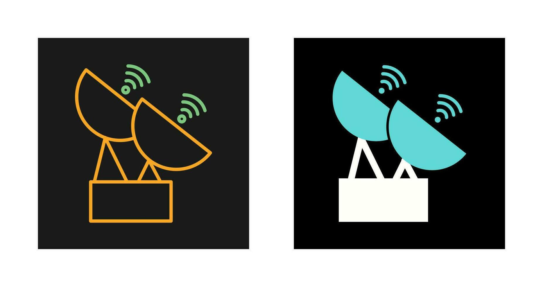 Two Satellites Vector Icon