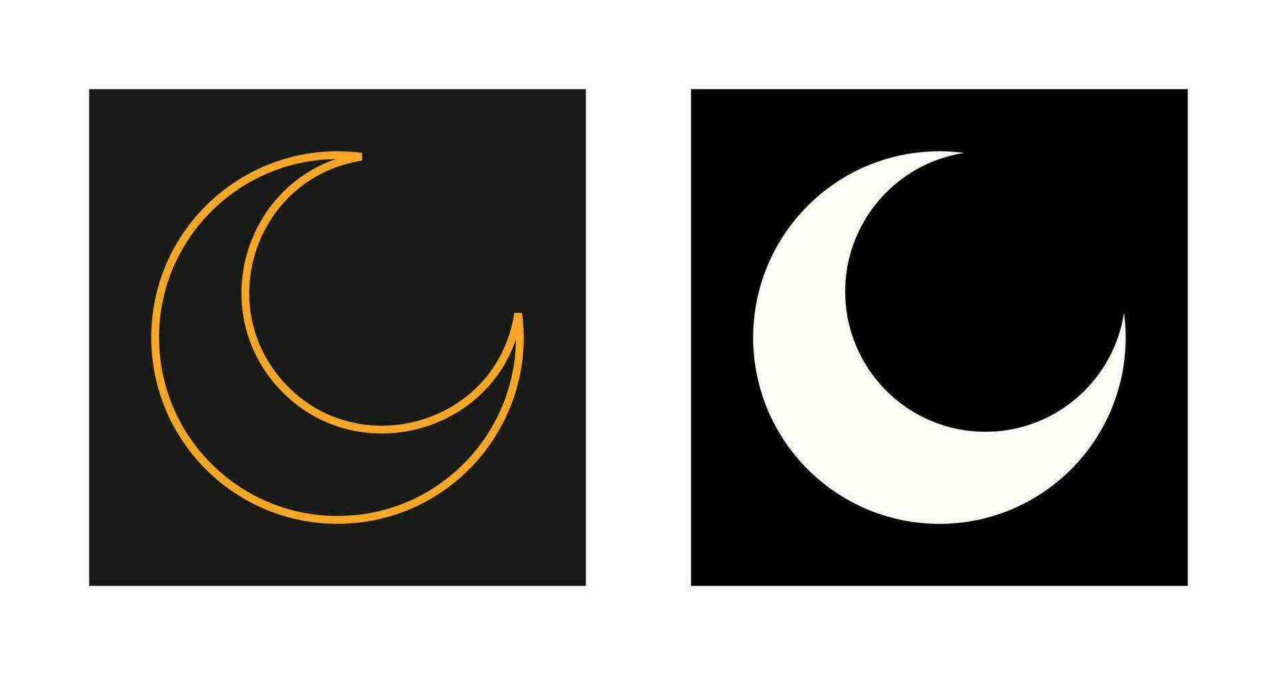 Half Moon Vector Icon