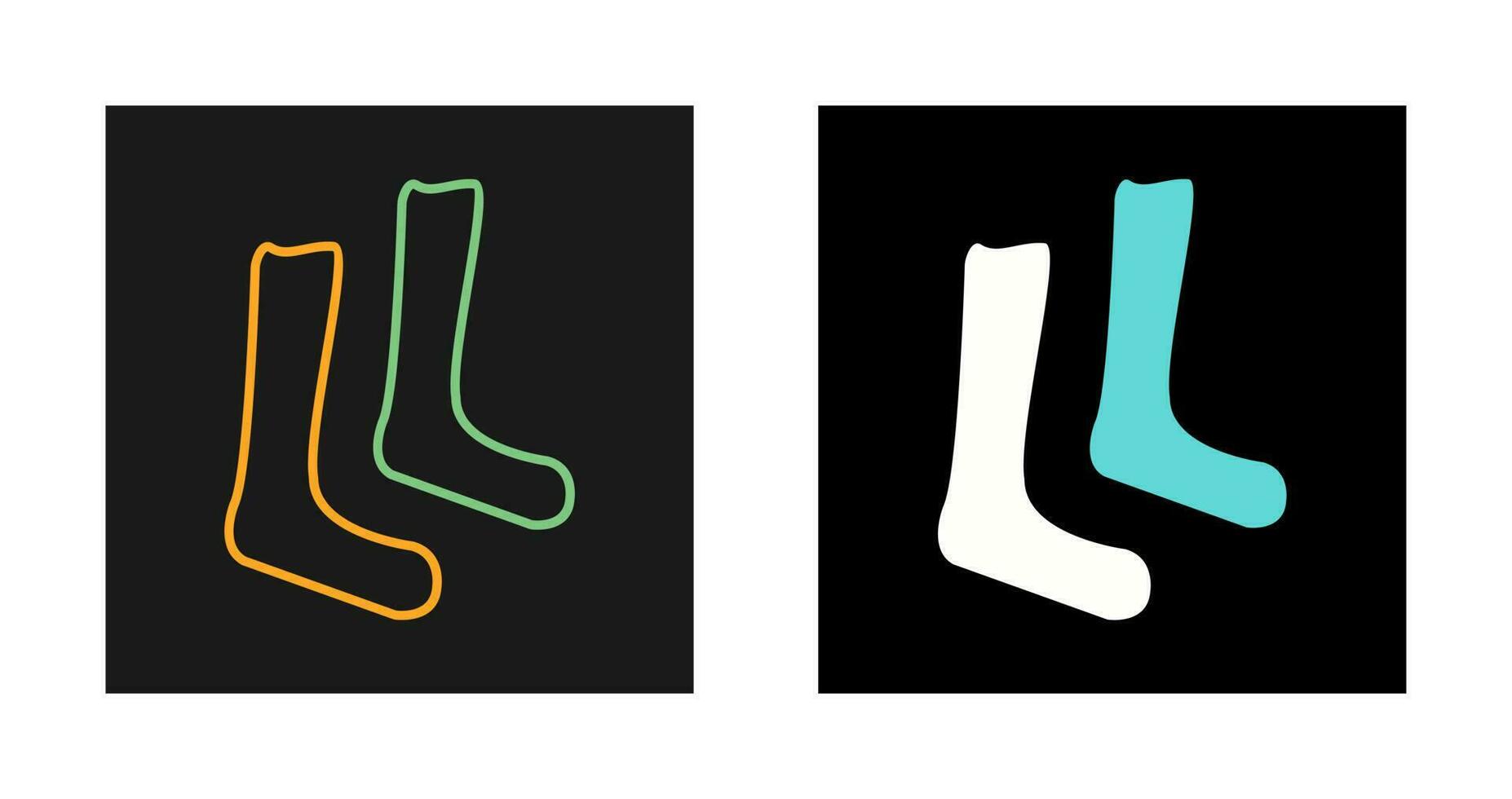 Pair of Socks Vector Icon