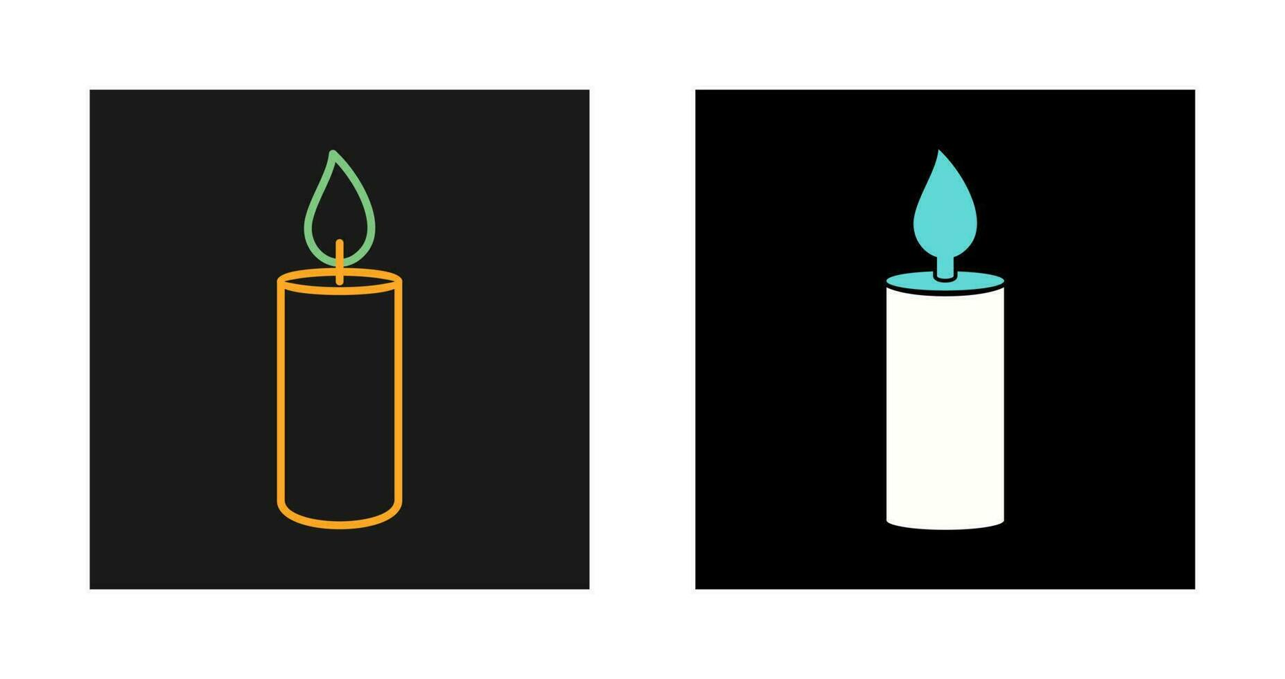 Lit Candle Vector Icon