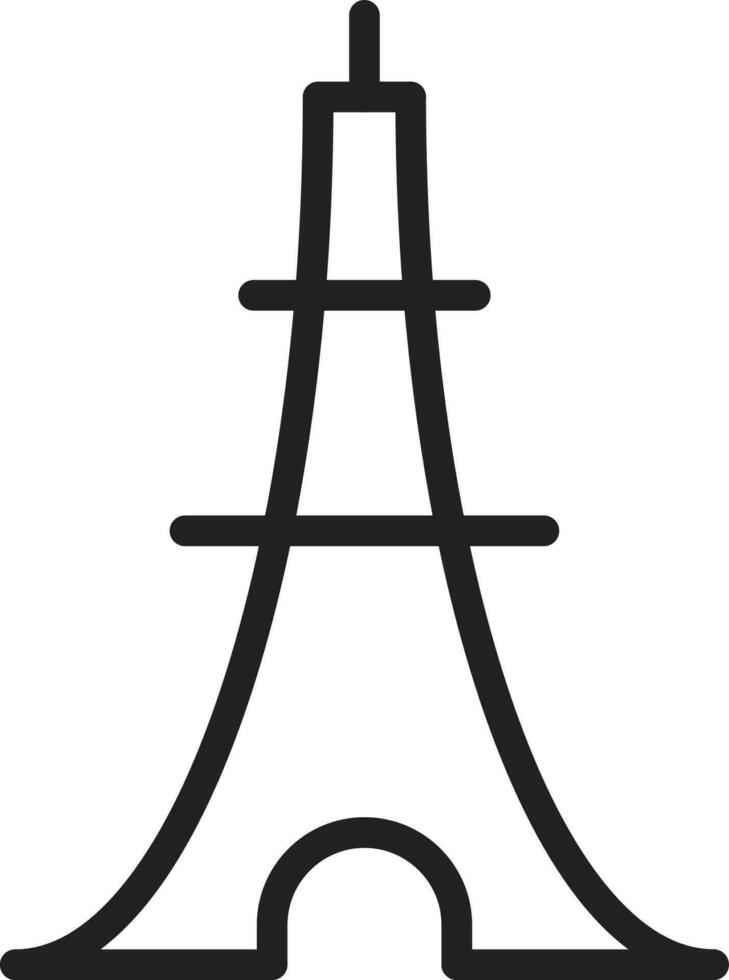 Eiffel Tower icon vector image.