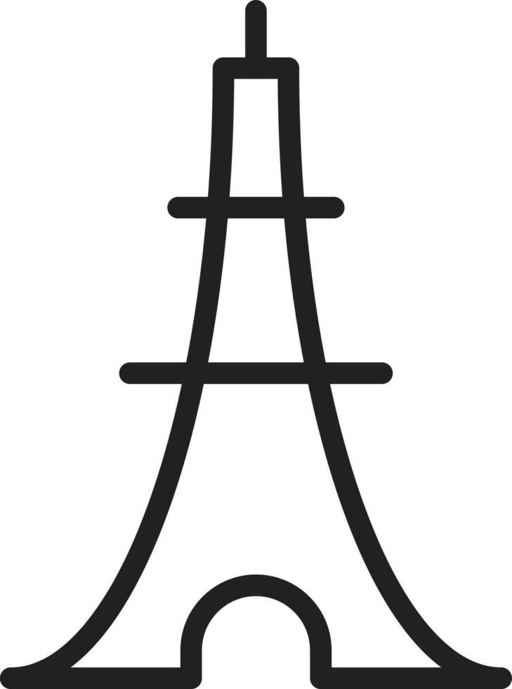 Eiffel Tower icon vector image.