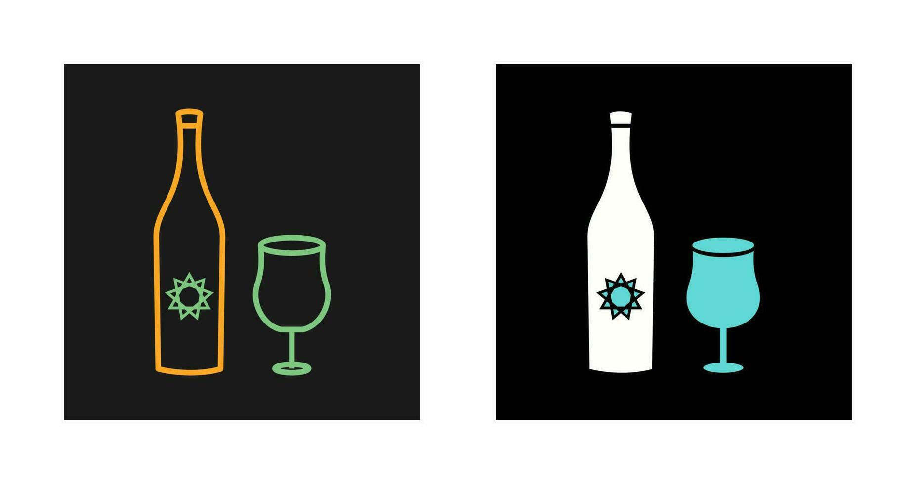Goblet and Wine Vector Icon