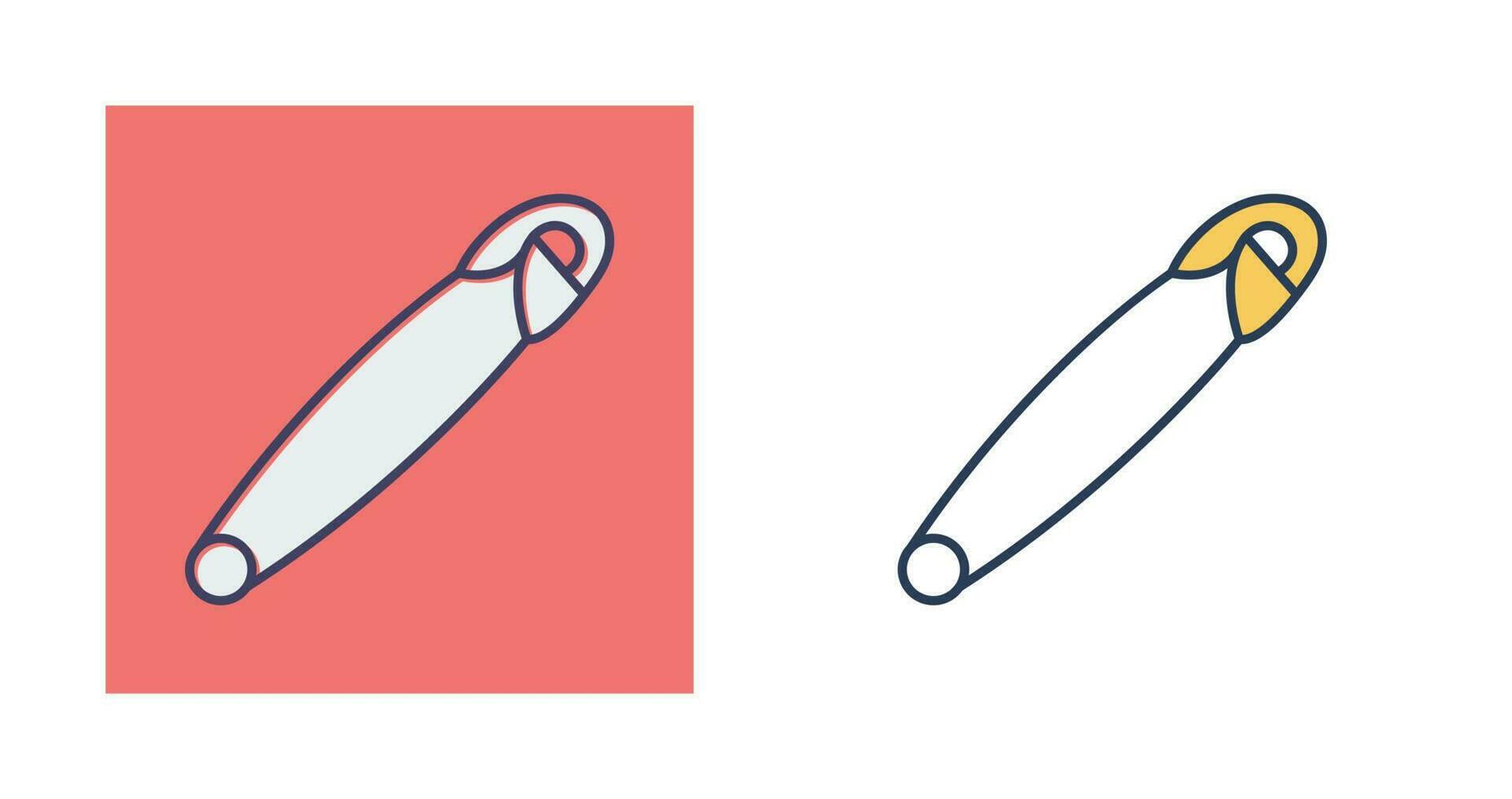 Safety Pin Vector Icon
