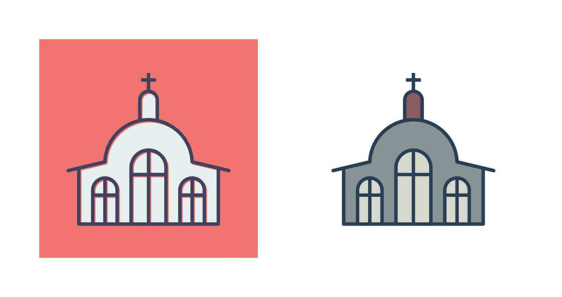 icono de vector de iglesia