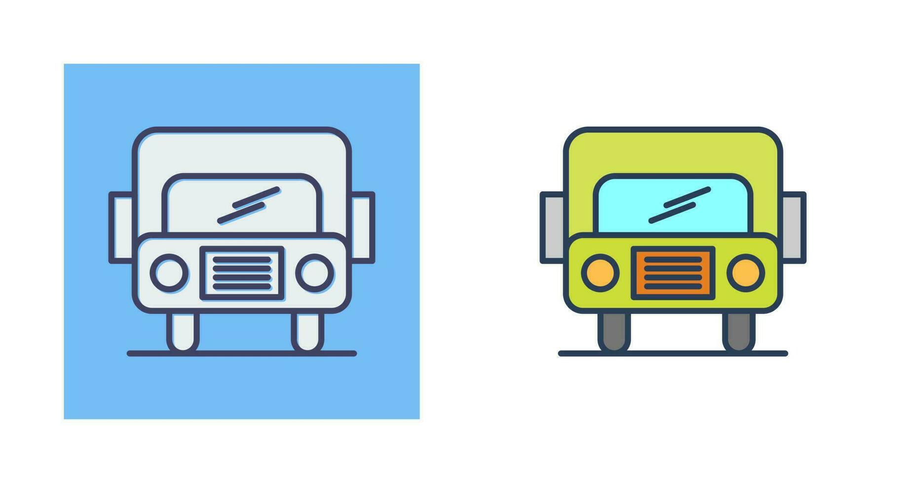 icono de vector de bus