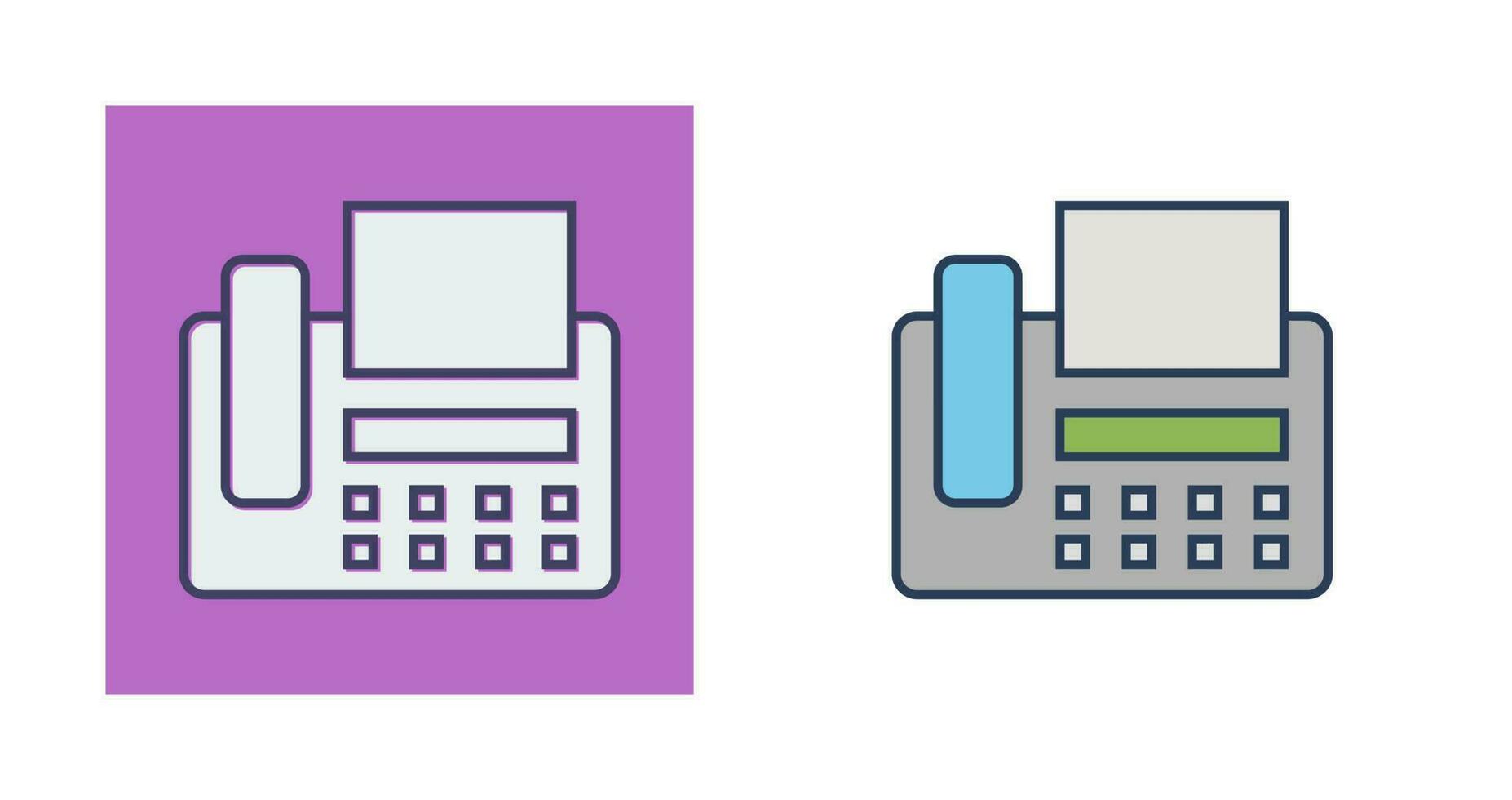 Fax Machine Vector Icon