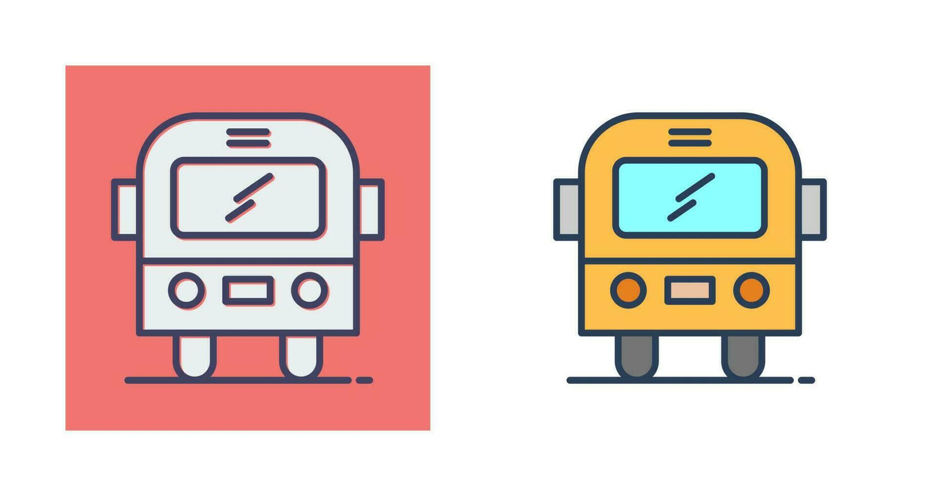 icono de vector de autobús escolar