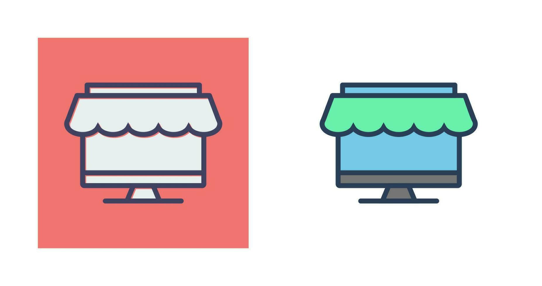 Online Shopping Website Vector Icon