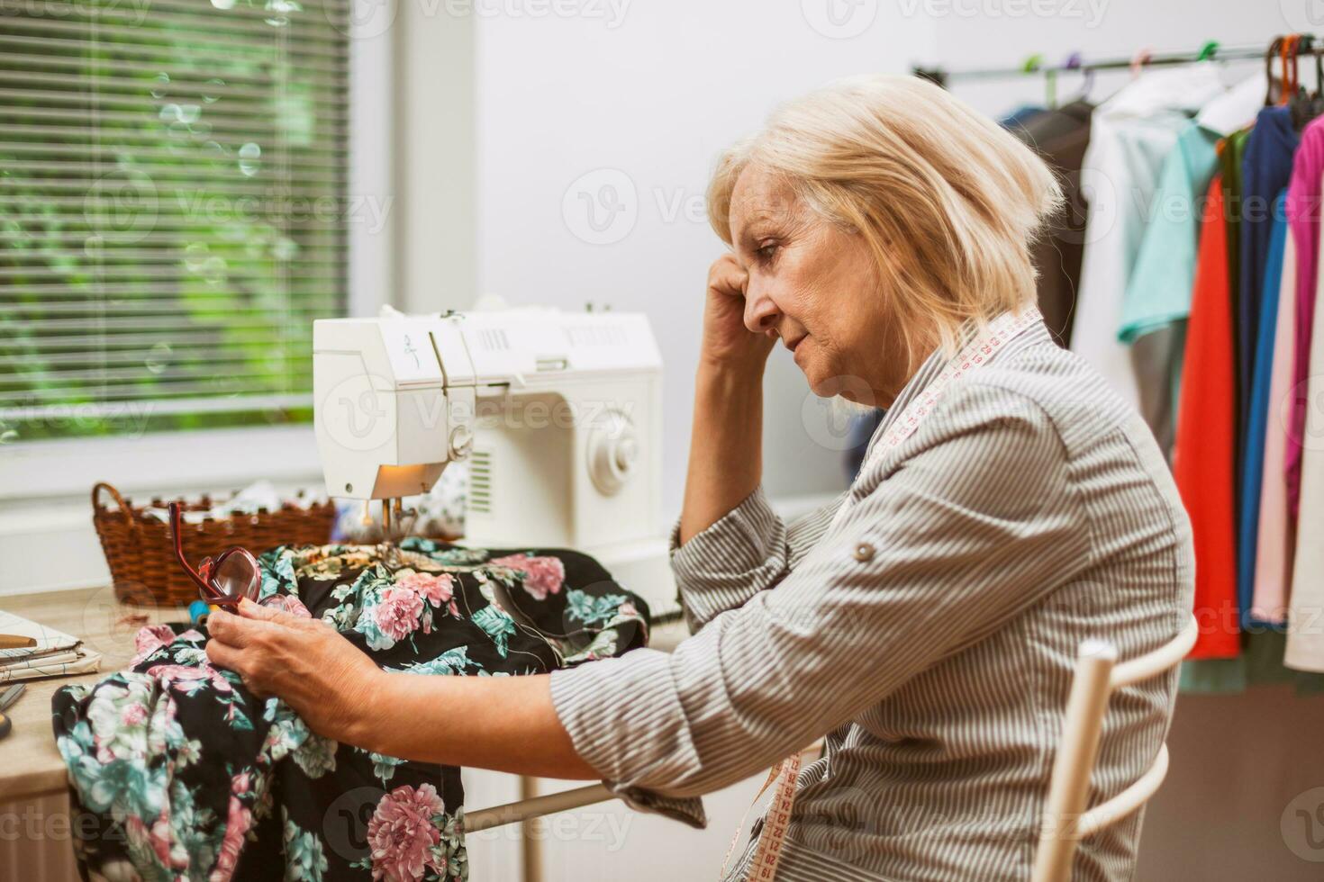 A woman tailoring photo