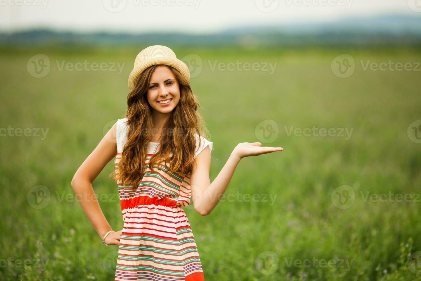 A woman who spends her time in nature photo