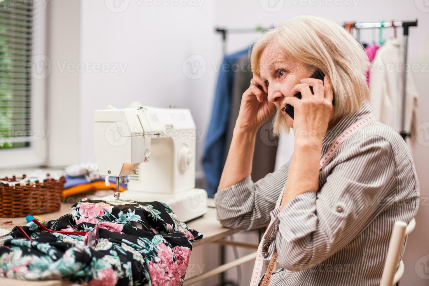 A woman tailoring photo