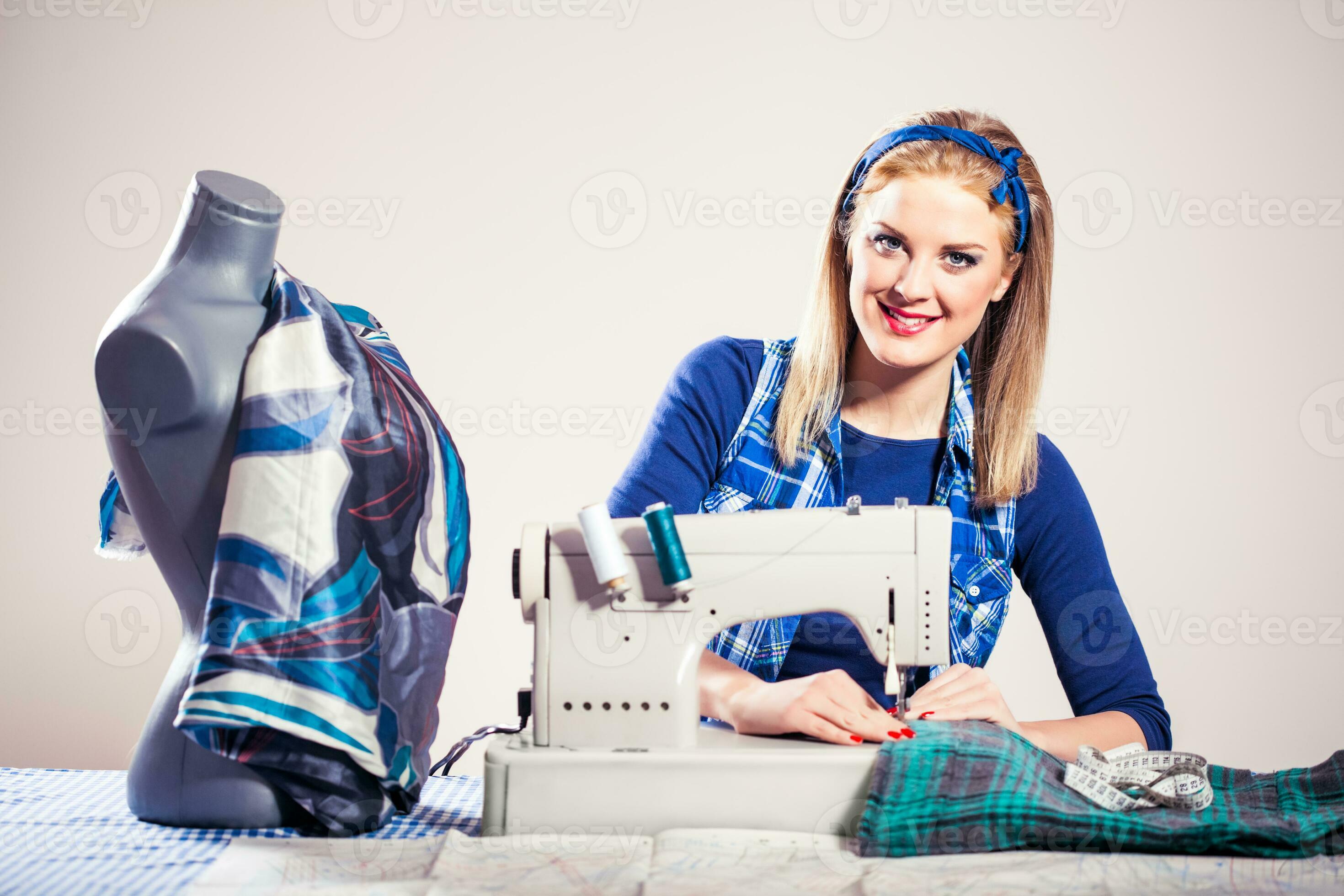 A female seamstress 23951639 Stock Photo at Vecteezy