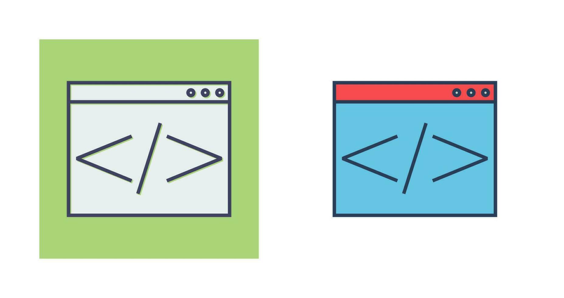 icono de vector de codificación html