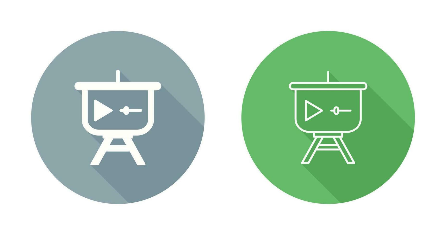 Video Presentation Vector Icon
