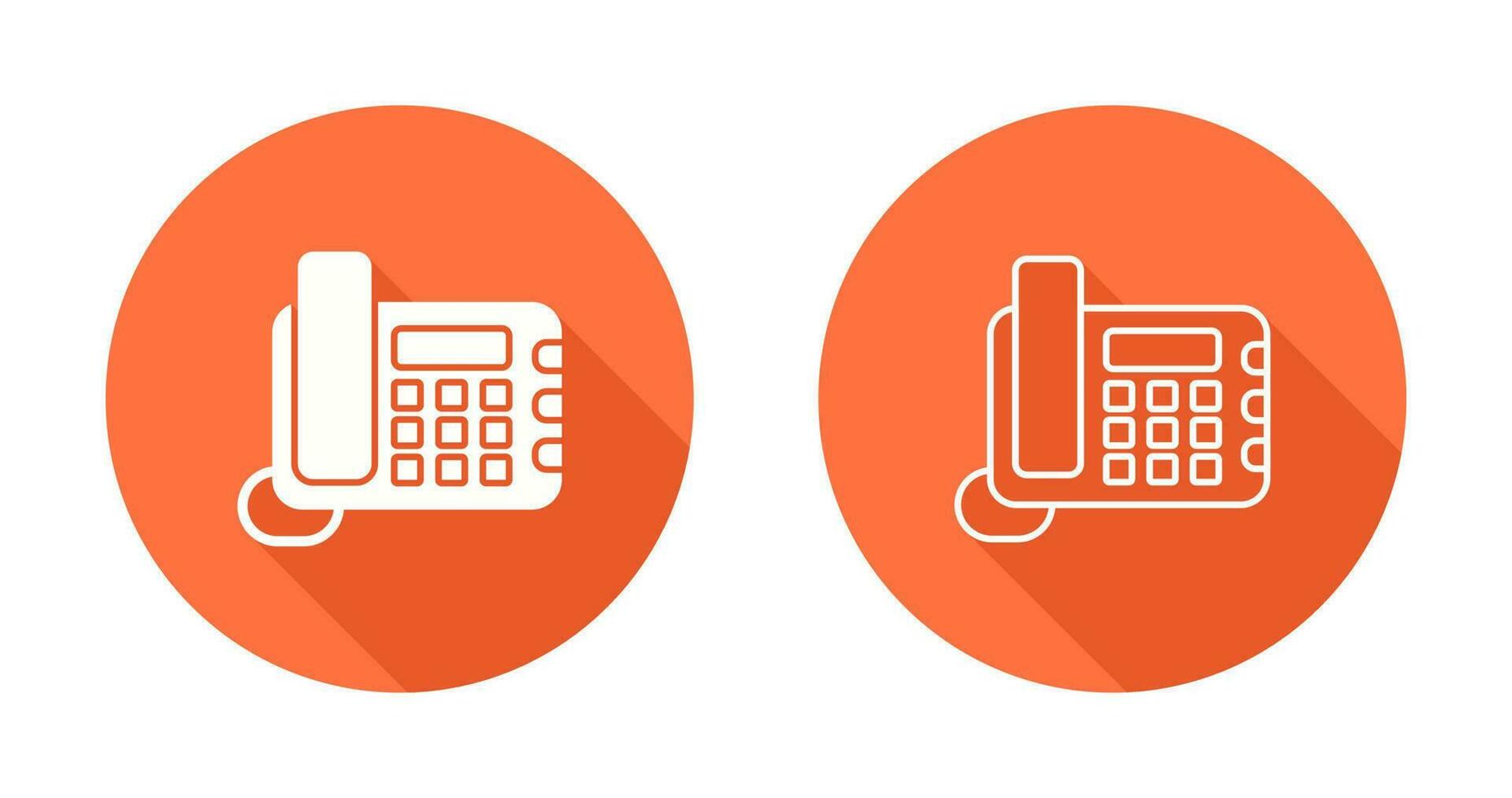 Land Line Phone Vector Icon