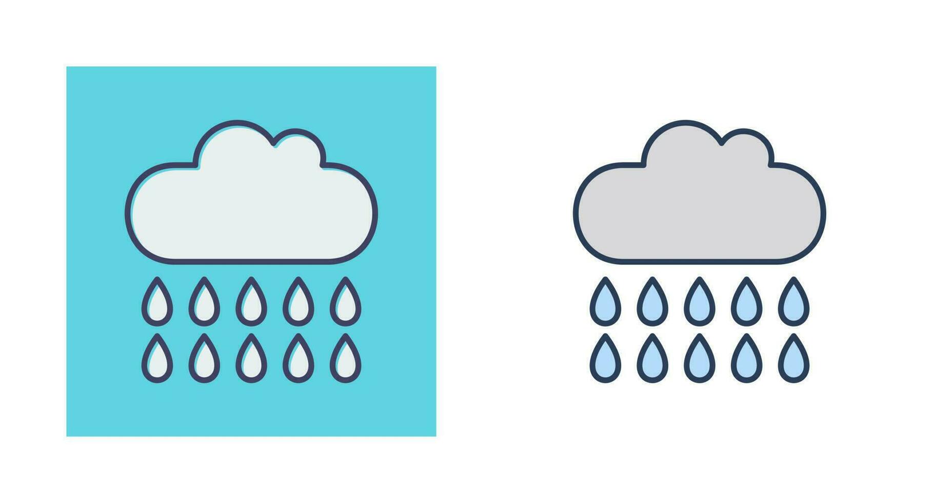 icono de vector de lluvia