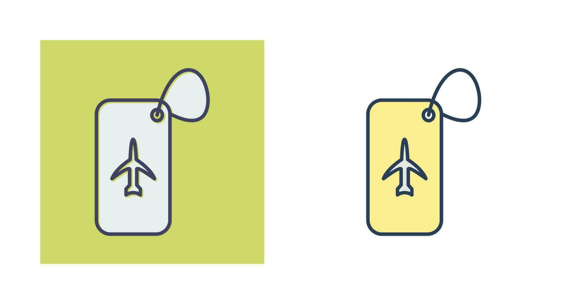 Luggage Tag Vector Icon