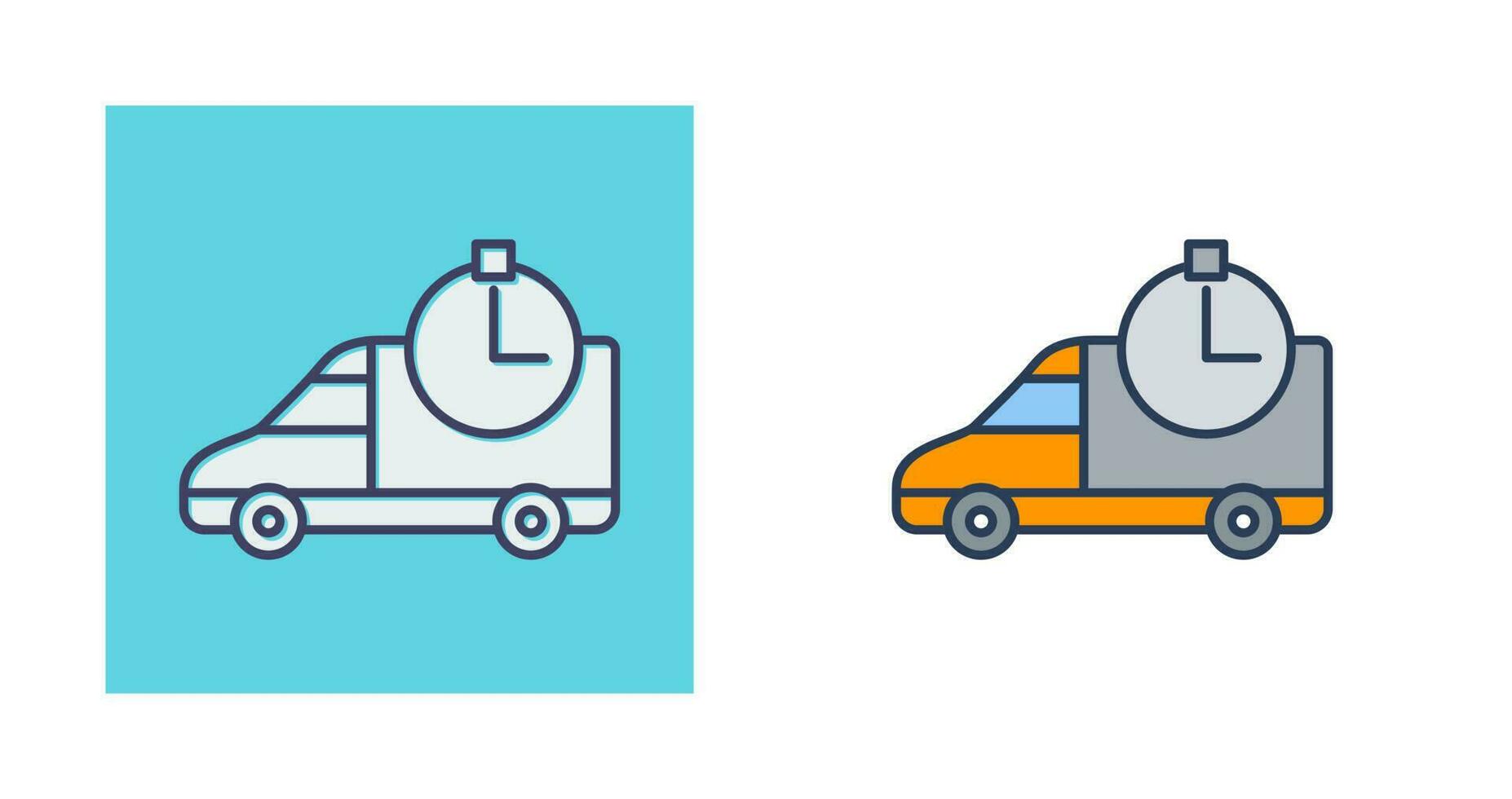 Time Based Delivery Vector Icon