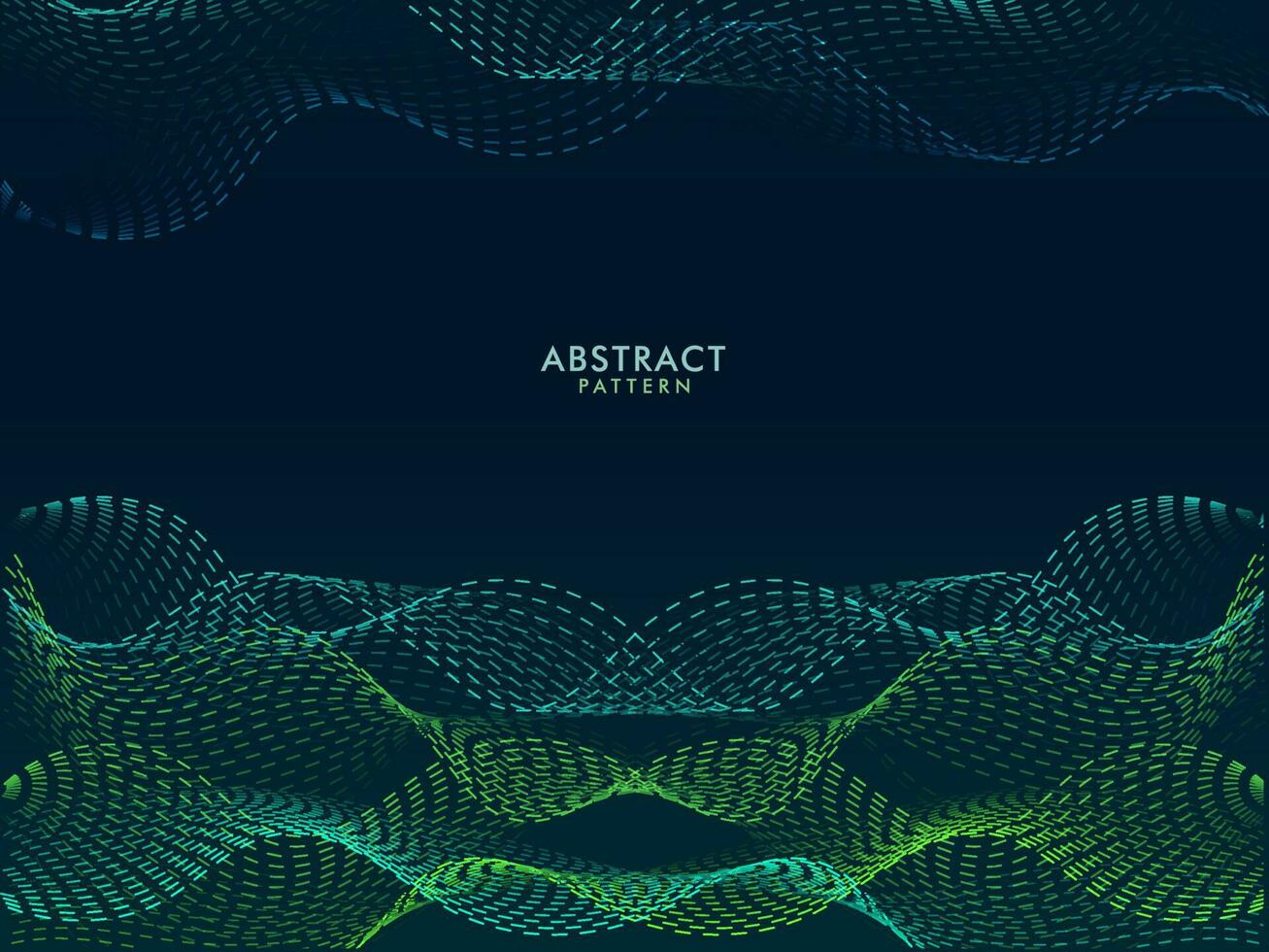 Abstract Motion Wavy Background with Dots Lines. vector