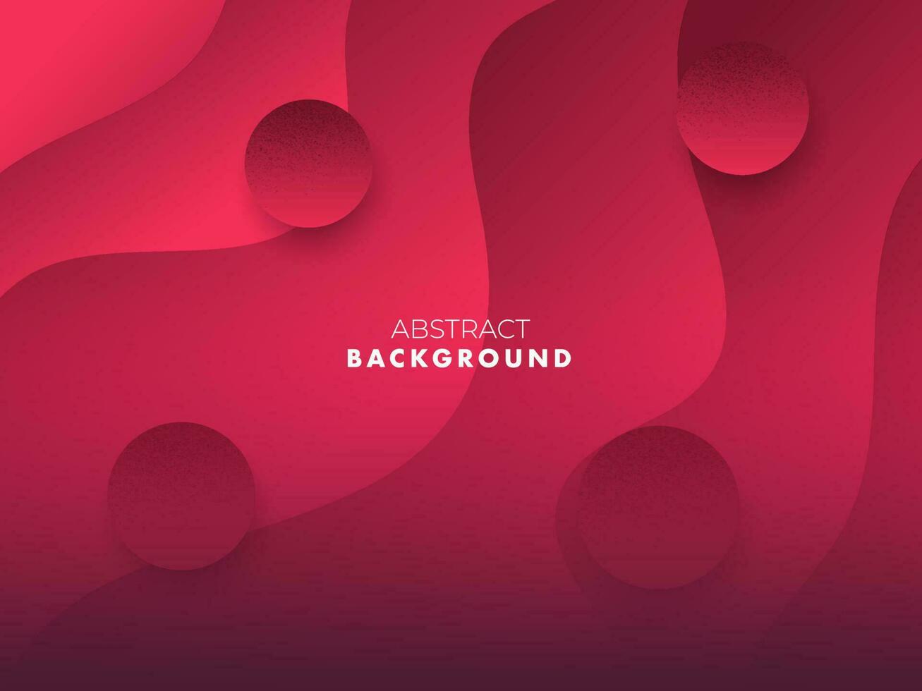 Pink paper abstract waves background. vector