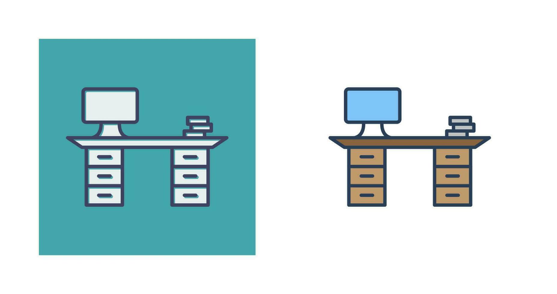 Working Desk Vector Icon