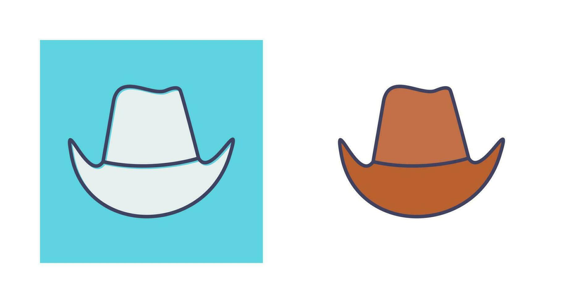 icono de vector de sombrero de vaquero