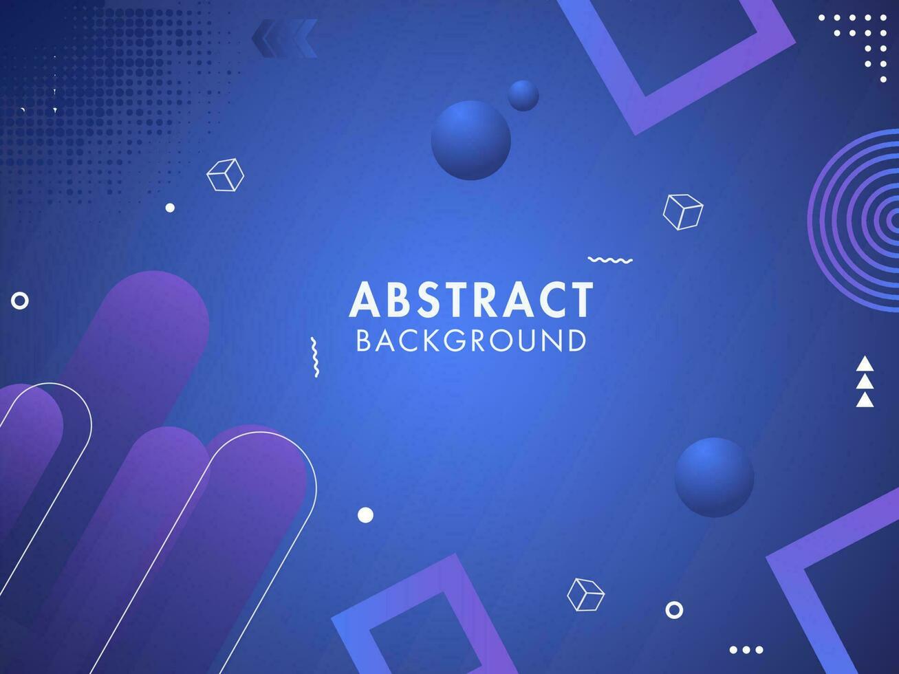 Abstract Blue Dynamic Geometric Background. vector
