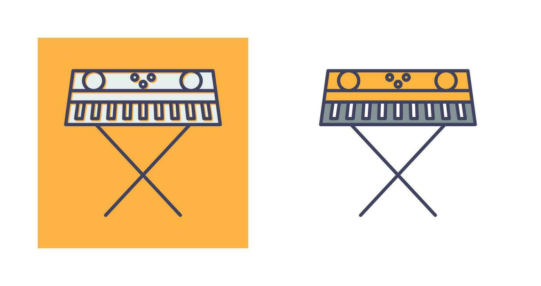 icono de vector de piano